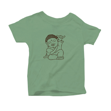 Shaka Buddha Organic Toddler Tee - Where Nature Meets Fashion! 🌿🌟🏄♂️